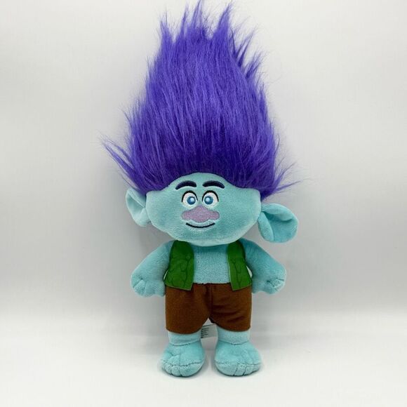 Dreamworks Trolls Branch Plush Doll 14” Clean - Picture 1 of 8